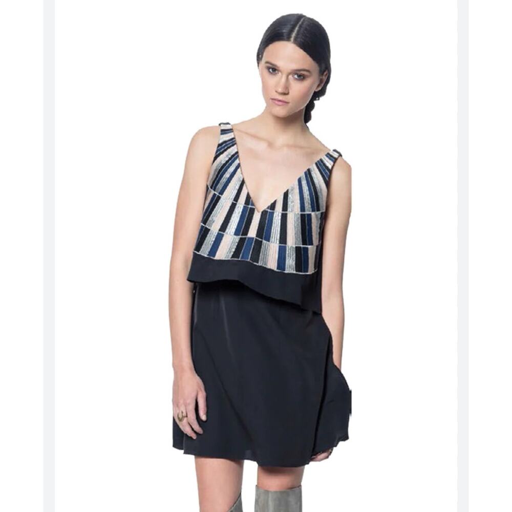 Mara Hoffman Embroidered Popover Dress